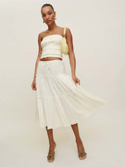 Zazie Cotton Strapless Sweater