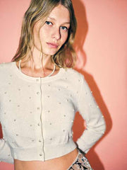 Janie Cashmere Crew Cardigan