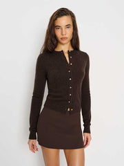 Farren Cashmere Crew Cardigan