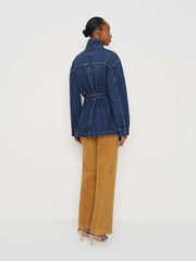Drina Belted Denim Jacket