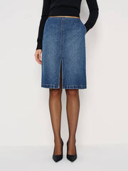 Misty Stretch Mid Rise Skirt