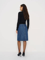 Misty Stretch Mid Rise Skirt