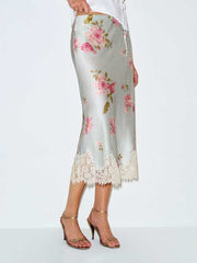 Petites Carolina Silk Skirt