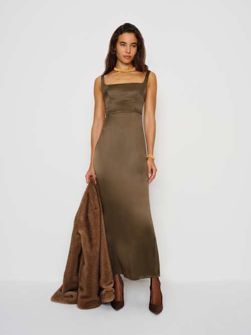Ambre Silk Dress