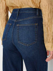 Bex Super Stretch High Rise Wide Leg Short Jeans