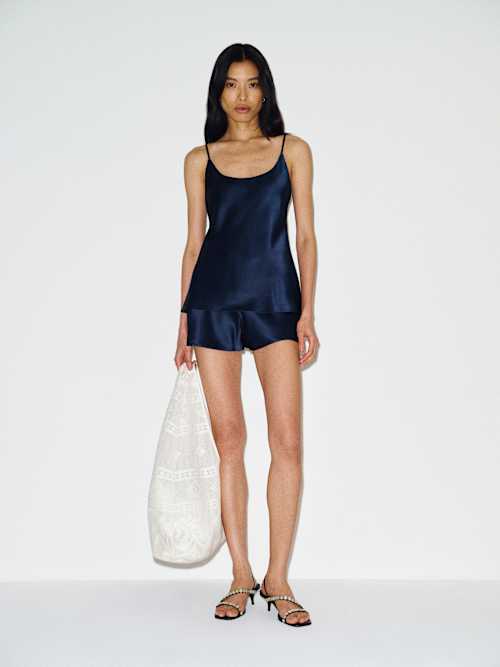 Lila Silk Top