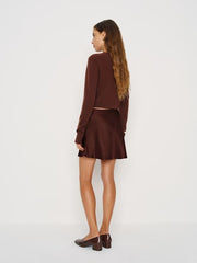 Brandy Silk Skirt