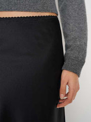 Layla Silk Knee Length Skirt