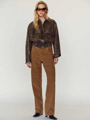 Veda Daphne Leather Bomber