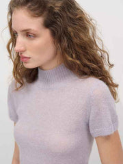 Laurel Sheer Alpaca Mock Neck