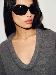 Jonie Cashmere Oversized Scoop Neck