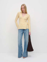 Miley Cashmere Wrap Sweater