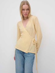 Miley Cashmere Wrap Sweater