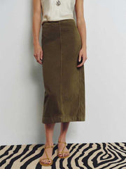 Regina Mid Rise Midi Skirt