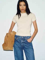 Solene Cotton Sweater Tee