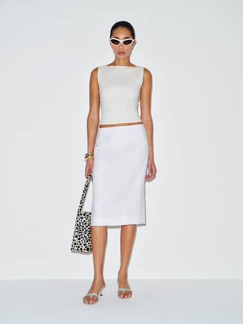 Fleur Linen Skirt