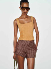 Clarence Suede Top