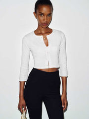 Gia Pointelle Knit Cardigan